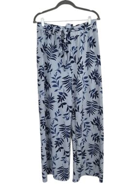 Lipslide Tropical Leaf Print Wide Leg Pants - Size L